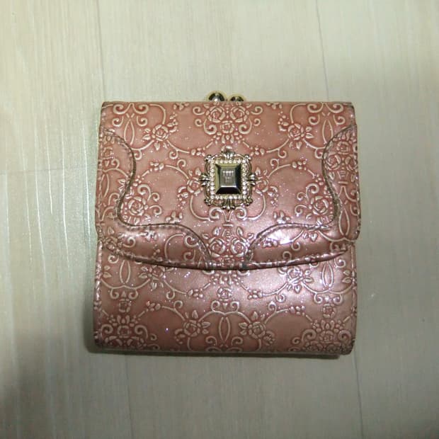 희귀) 빈티지 안나수이 고전 앤틱 장미 핑크 지갑