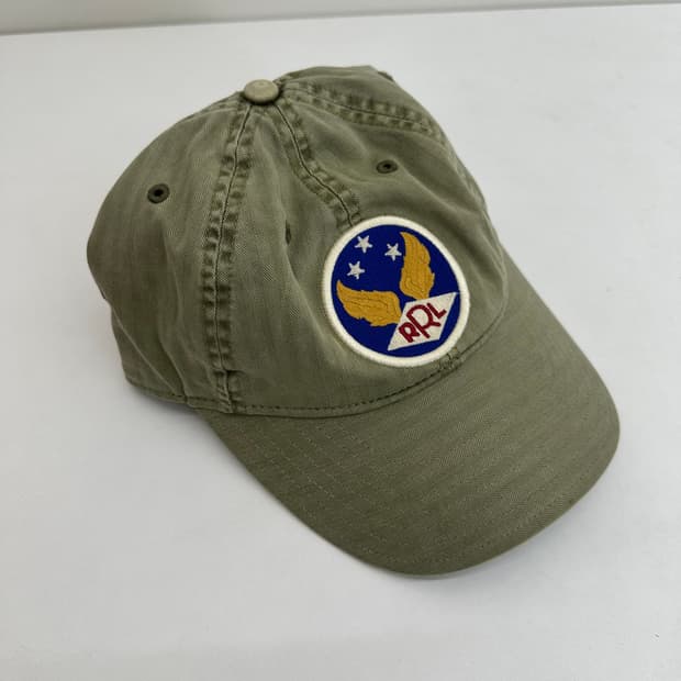 더블알엘 가먼트 다잉 트윌 볼캡 그린