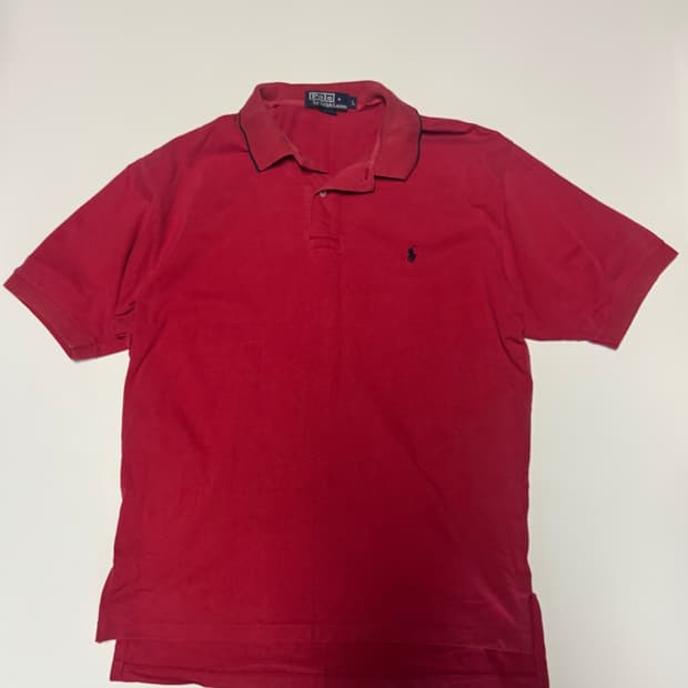 폴로 랄프로렌 오버핏 반팔 카라 티셔츠 레드 L ~ XL