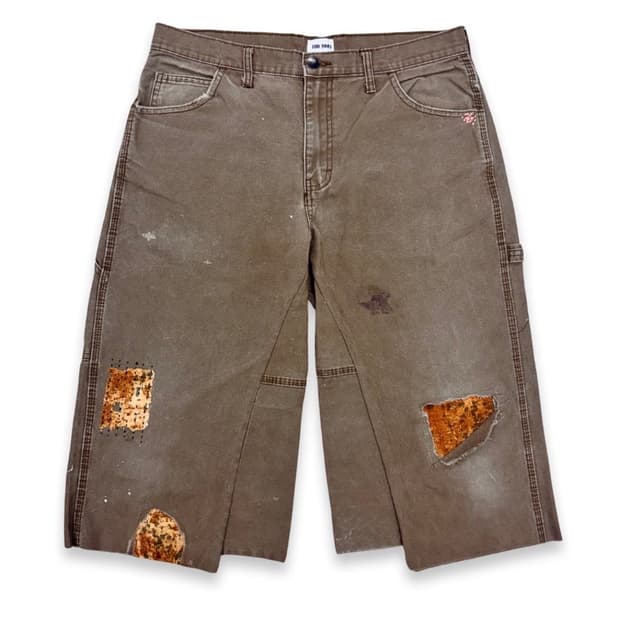 Vtg Dickies Sashiko Distressed 버뮤다