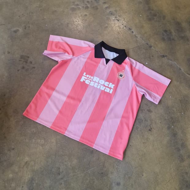 2025 렛츠락 페스티벌 오피셜 MD 스페셜 티셔츠 핑크 2xl