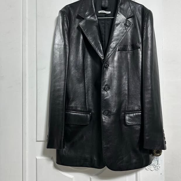 입생로랑 리브고슈 01FW 레더 블레이저