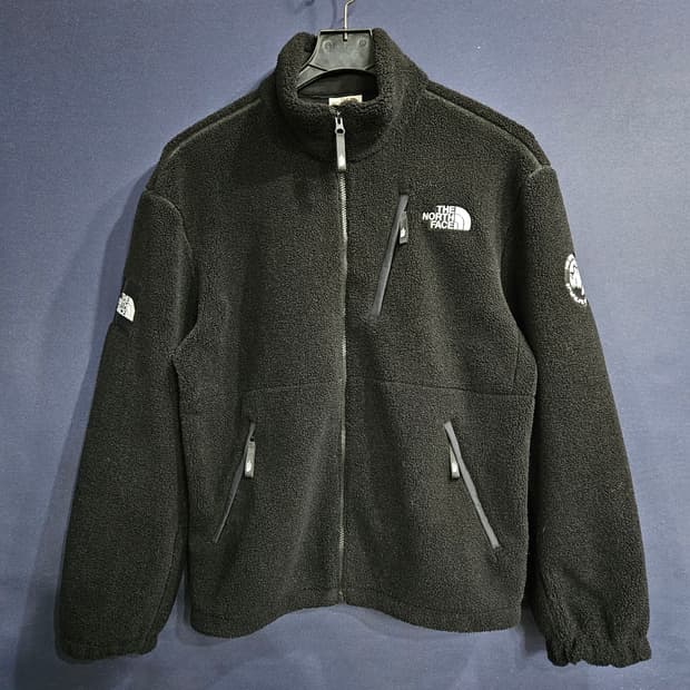 노스페이스 블랙 남성 세미오버핏 105~110 후리스 집업자켓 