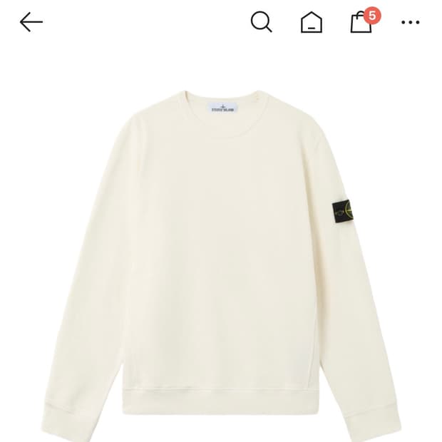 스톤아이일랜드 맨투맨 6100028 브러쉬드 오가닉 코튼 플리스 리큘러