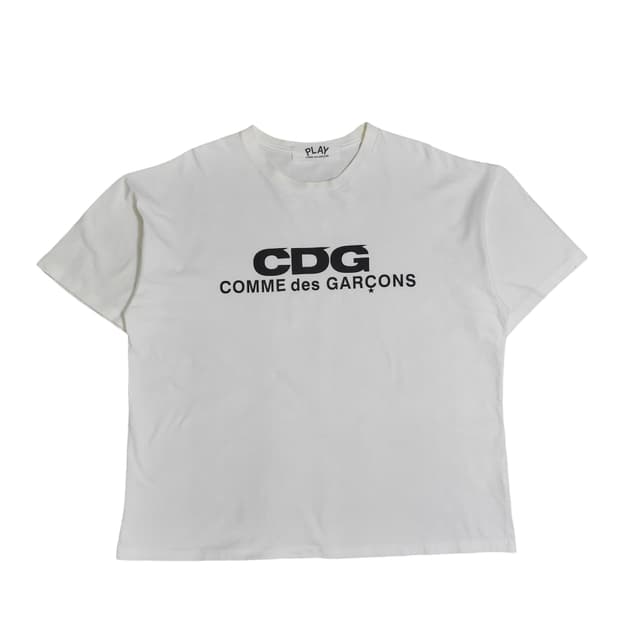 꼼데가르송 CDG 로고 반팔 티셔츠