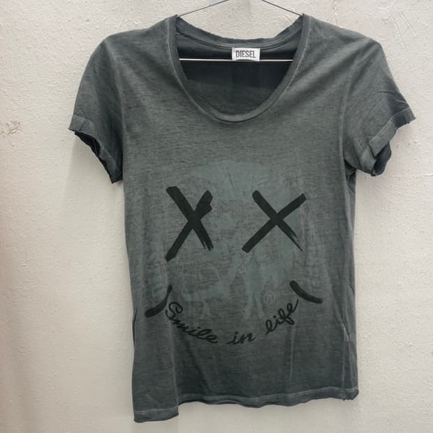 디젤 빈티지 워시드 반팔티셔츠 