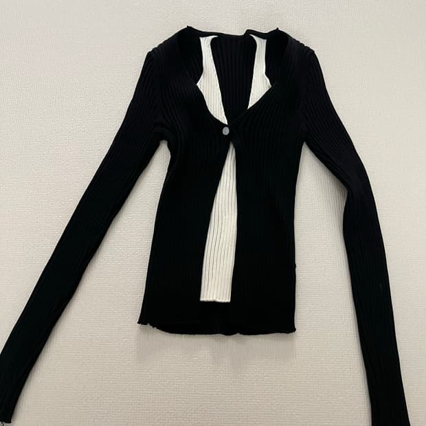 나시+가디건 올인원 날씬해보여요