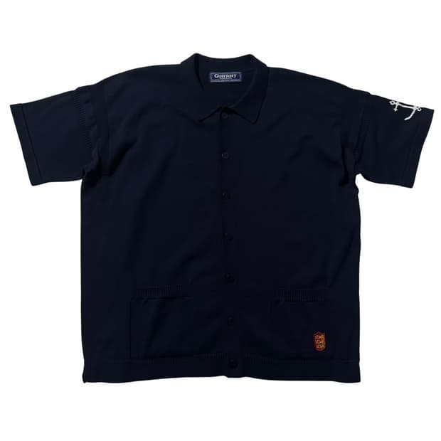 25ss 건지울른스 카라 반팔 니트 가디건