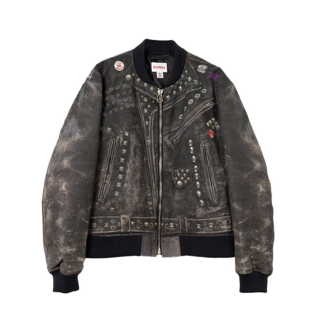 [L] 카미야 트롱 프 뢰유 프린트 자켓