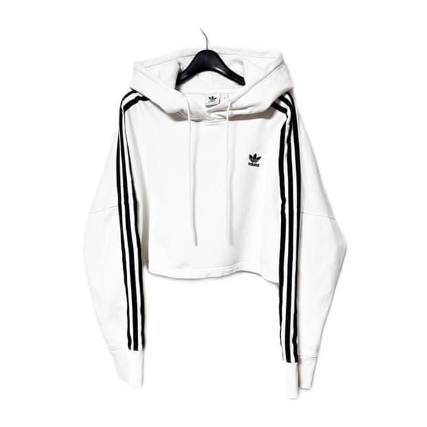 🤍아디다스 크롭 흰검 후드티🤍