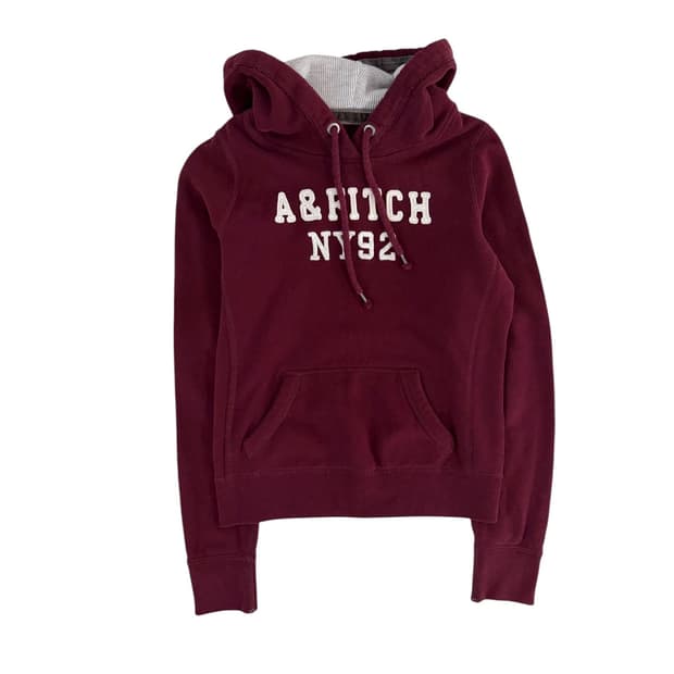 아베크롬비 버건디 후드 xs