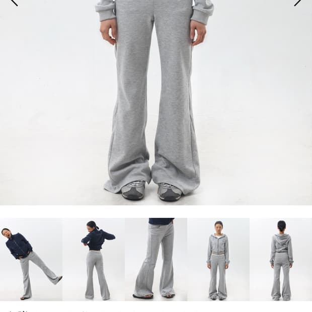 [새상품] 오운서 부츠컷 밴딩팬츠 (gray, s size)