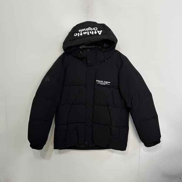 데상트 남성 오리털 패딩 95 블랙 상태최상