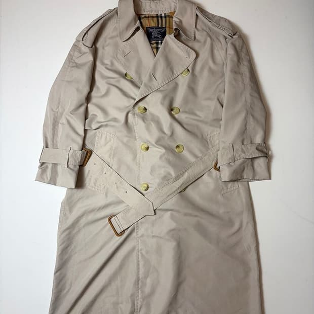 버버리 90's OG 러프 벨티드 트렌치 코트 PN9258