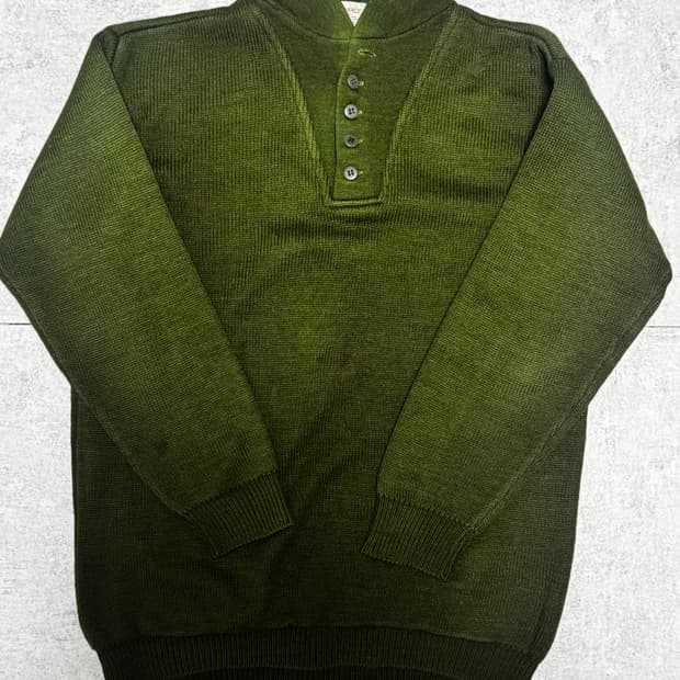[L] 50S 미군 5버튼 하이넥 스웨터