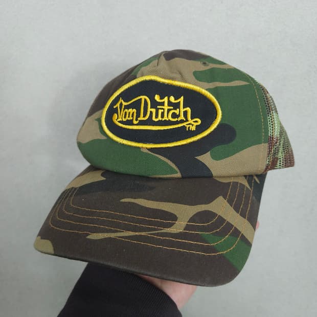 본더치 카모 메쉬캡