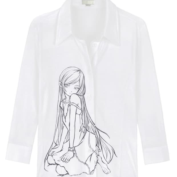 Bonnae) Three-quarter sleeve shirt 