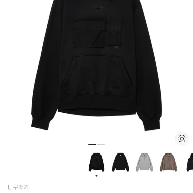 나이키 x 드레이크 녹타 NRG 후드 블랙 - 아시아 L