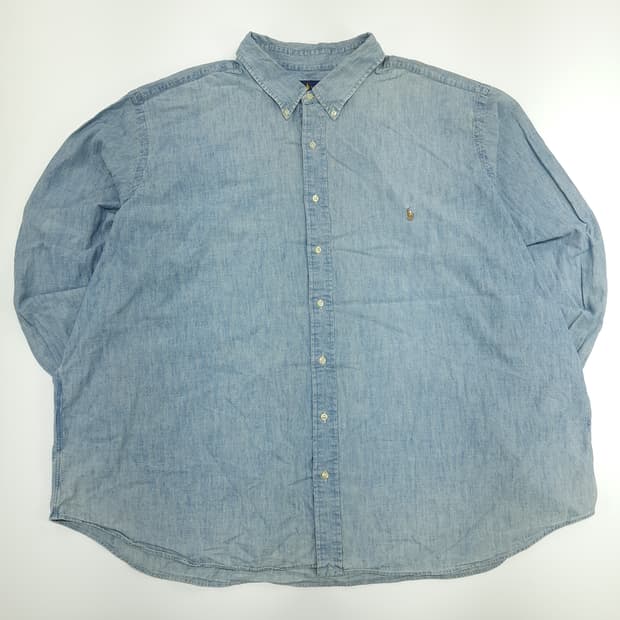 CN740 4XB 폴로 랄프로렌 샴브레이 긴팔 셔츠 남방