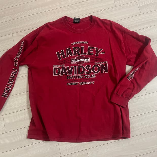 할리데이비슨 / 롱슬리브 레드 / 100