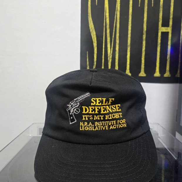 (A) 80‘s Vintage Nra self defense cap