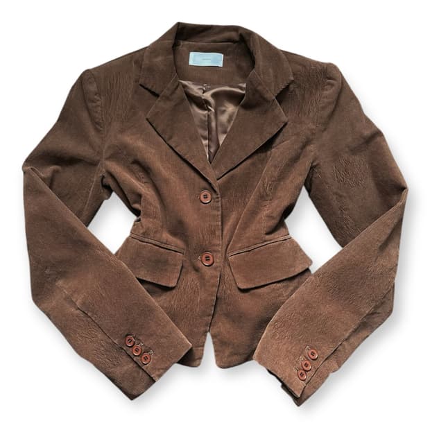 빈티지 코듀로이 브라운 카라 자켓