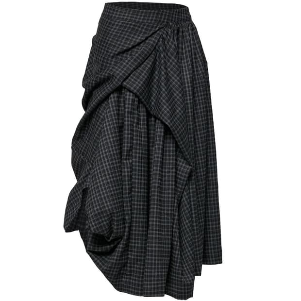 플레어업 드레이프 롱스커트