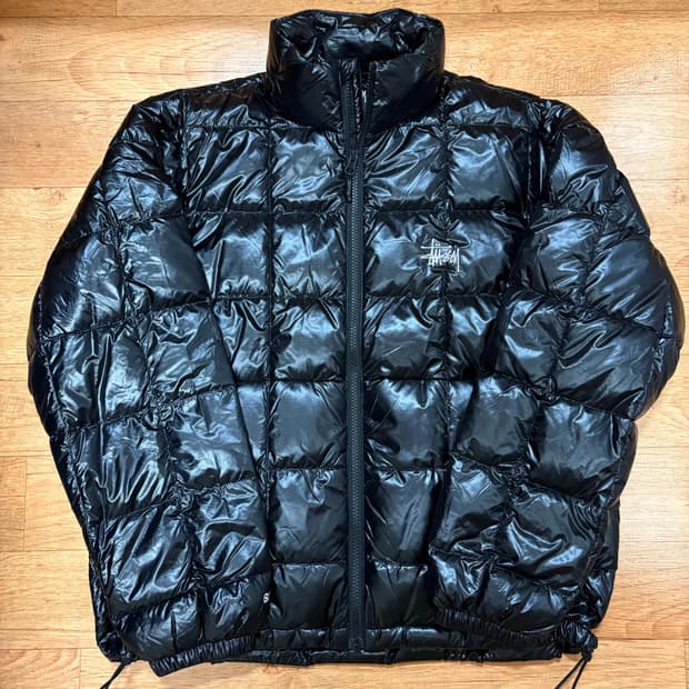 스투시 미드웨이트 퍼퍼 블랙 S