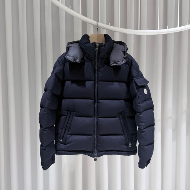 (A+/2) / 몽클레어 몽제네브르 남성 다운 패딩 자켓 네이비