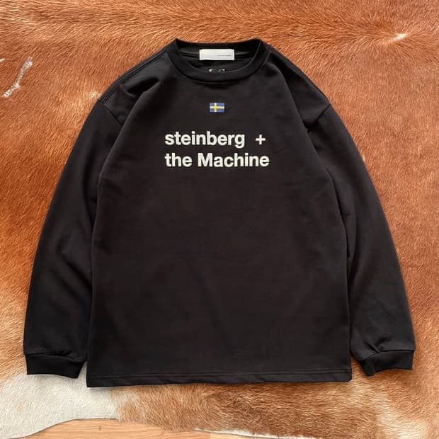 [2] steinberg + the machine 블랙 롱슬리브 티