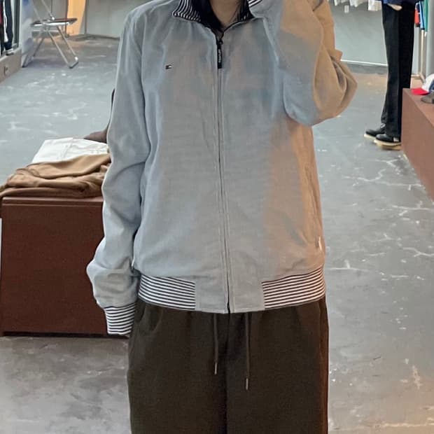 타미힐피커 스트라이프 블루종 자켓 H13442