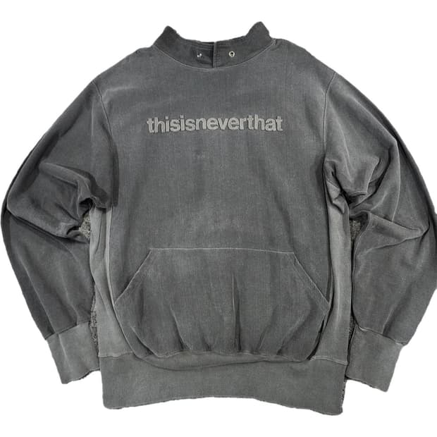 디스이즈네버댓 빈티지 피그먼트 다잉 스펠로고 맨투맨 L