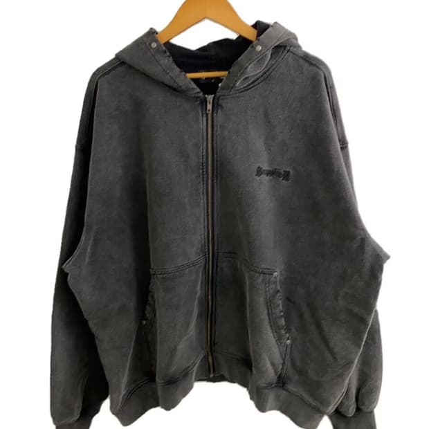 후드 집업damage Hooded zip-up