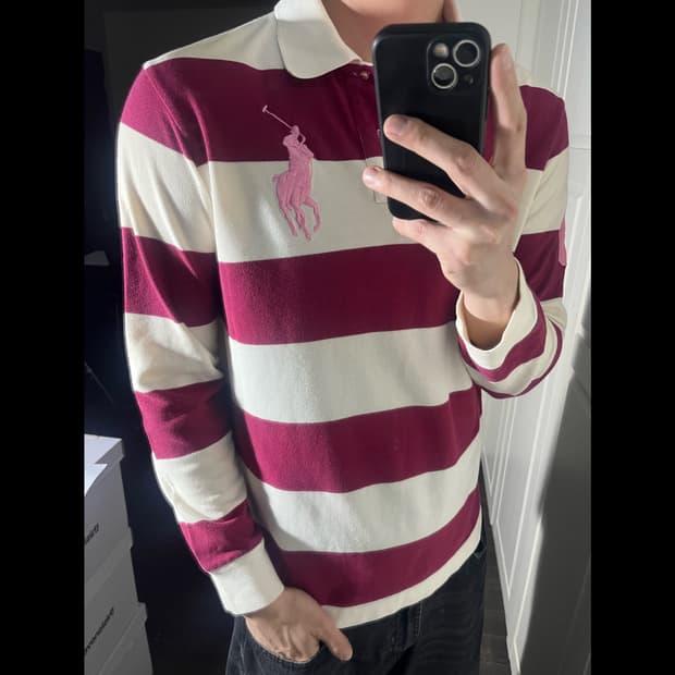 [95-100] POLO 폴로 빅포니 럭비티셔츠