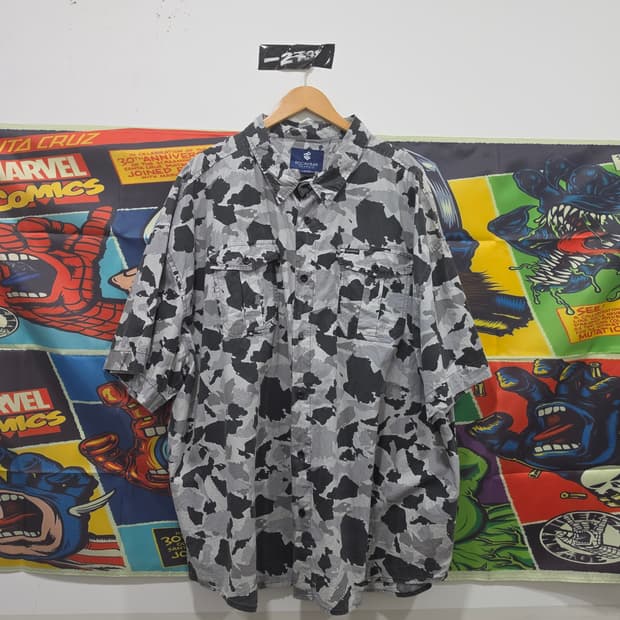 ROCAWEAR 카모패턴 반팔 셔츠 6XB