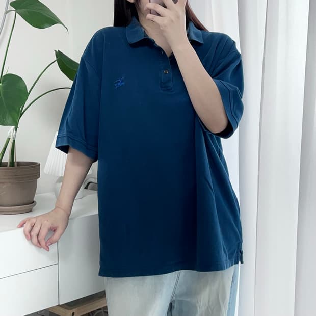 버버리 청록 반팔카라티 [ 3XL ]