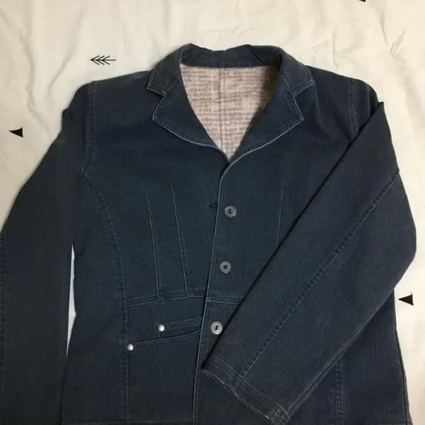 y2k 인디고 자켓