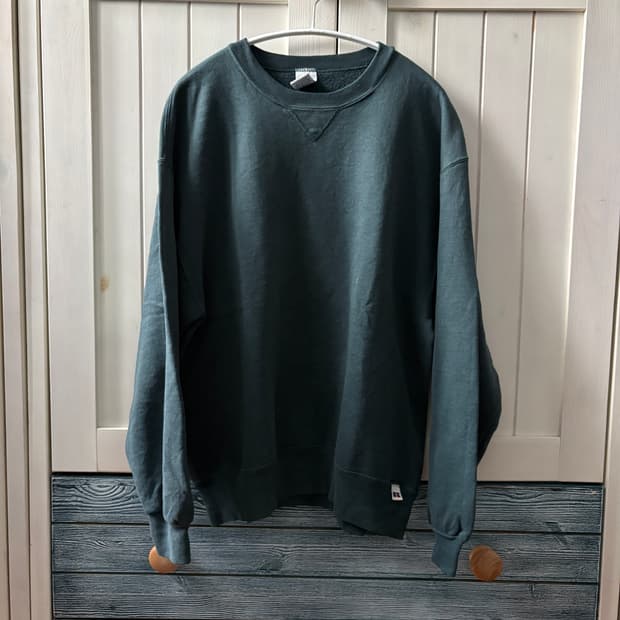 90s 미제 usa 러셀 스웻 맨투맨 다크 그린 L 라지사이즈