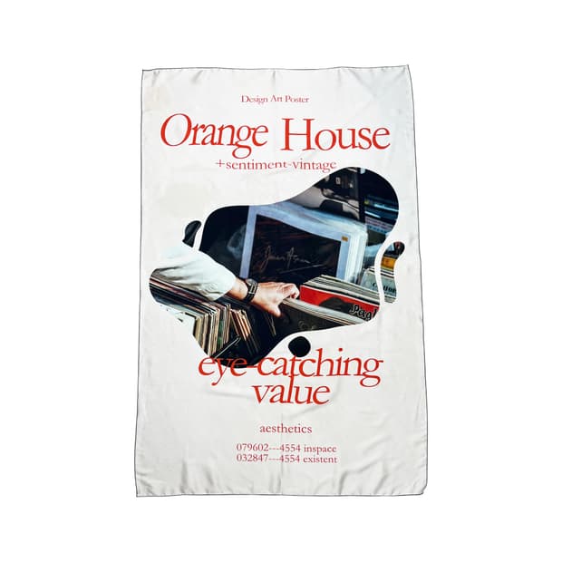 Vintage Chiffon Fabric Poster