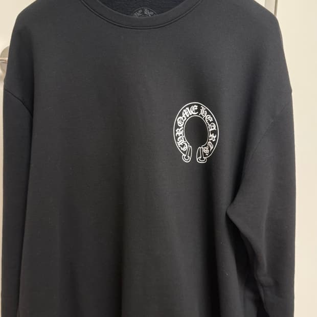 [XL] 크롬하츠 홀스슈 맨투맨 블랙