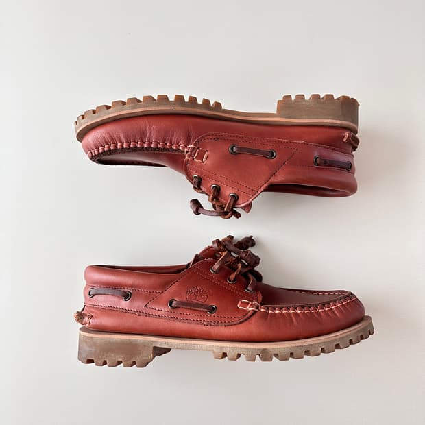 90s 팀버랜드 3아이 보트슈즈 MADE IN USA 