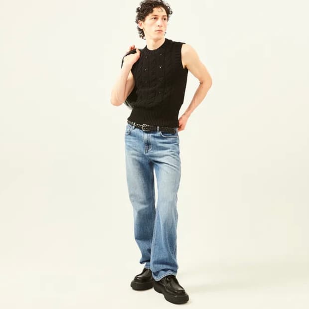 Cole straight fit jeans mid blue wash