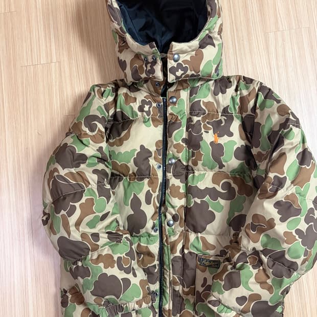 폴로 랄프로렌 밀리터리 숏 패딩 자켓