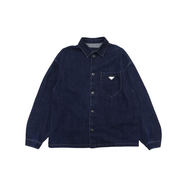 프라다 GEC066 셔츠 자켓 코튼 데님