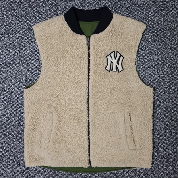 [무료배송][155]MLB 키즈 리버시블 양털 조끼