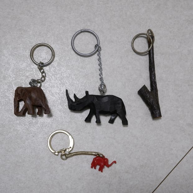 빈티지 동물 키링