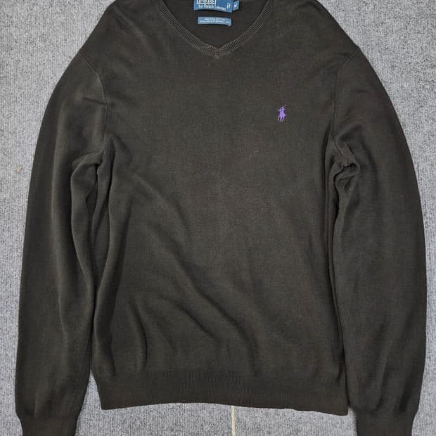 폴로 랄프로렌 브이넥 니트 급처