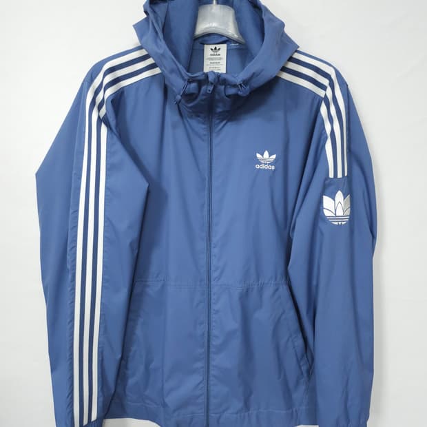아디다스 블루 불꽃 후드바람막이 2XL 110