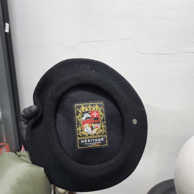 로레르 wool 블랙 베레모 (FRANCE MADE)