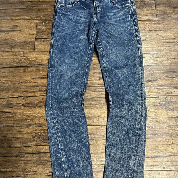 에비수 EVISU GENES UNIQUE 프리미엄 워싱 데님팬츠 32슬림